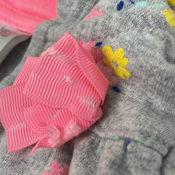 Just One You Carter’s jersey heather print hoodie with pink bow - Picture 9 of 9